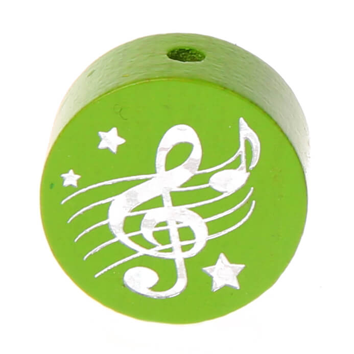 Motif bead disc clef glitter yellow-green 299 in stock 